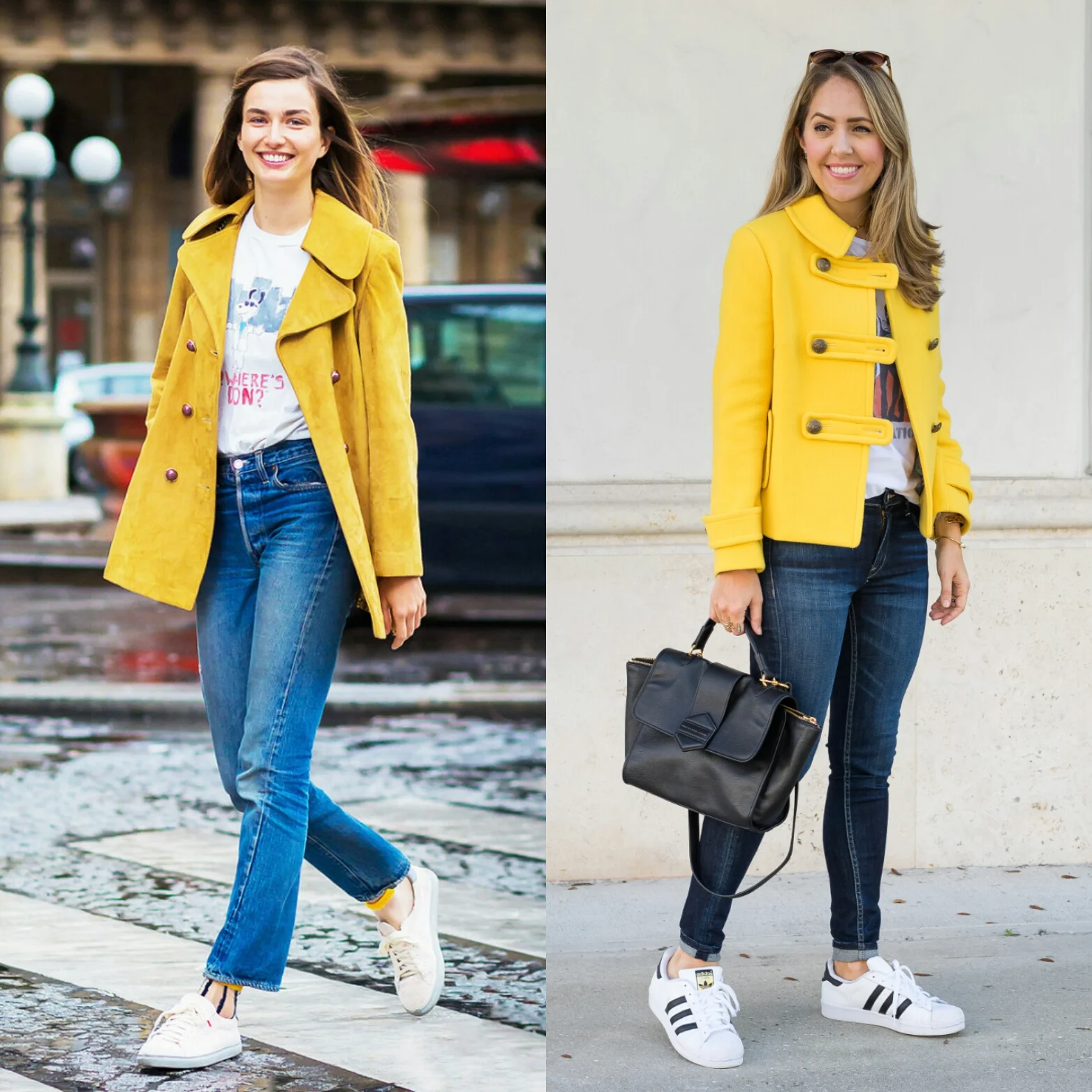 Yellow winter outfit 2025